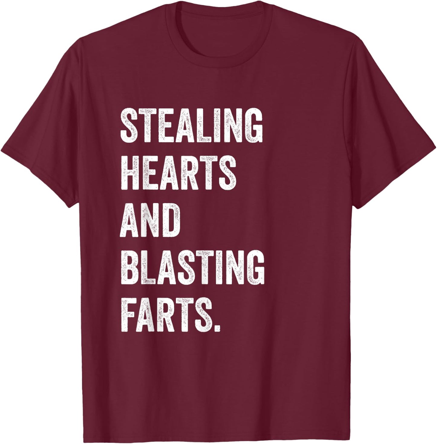 Stealing Hearts And Blasting Farts Vintage toddler & kids T-Shirt - T-Shirt | Maroon