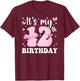 12th Coquette Themed Birthday Twelve Year Old Girl Bow T-Shirt - T-Shirt | Maroon