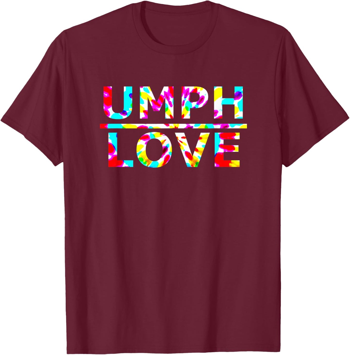 UMPH LOVE Concert Tie Dyed Jamband T-Shirt - T-Shirt | Maroon