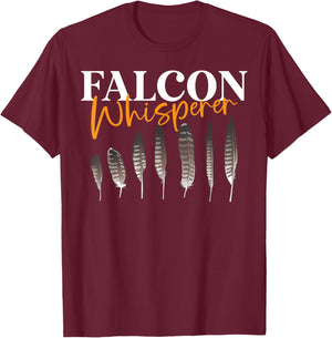 Falcon Whisperer Bird Owner Ornithology Falconry T-Shirt - T-Shirt | Maroon