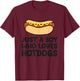 Just a Boy Who Loves Hot Dogs T-Shirt - T-Shirt | Maroon