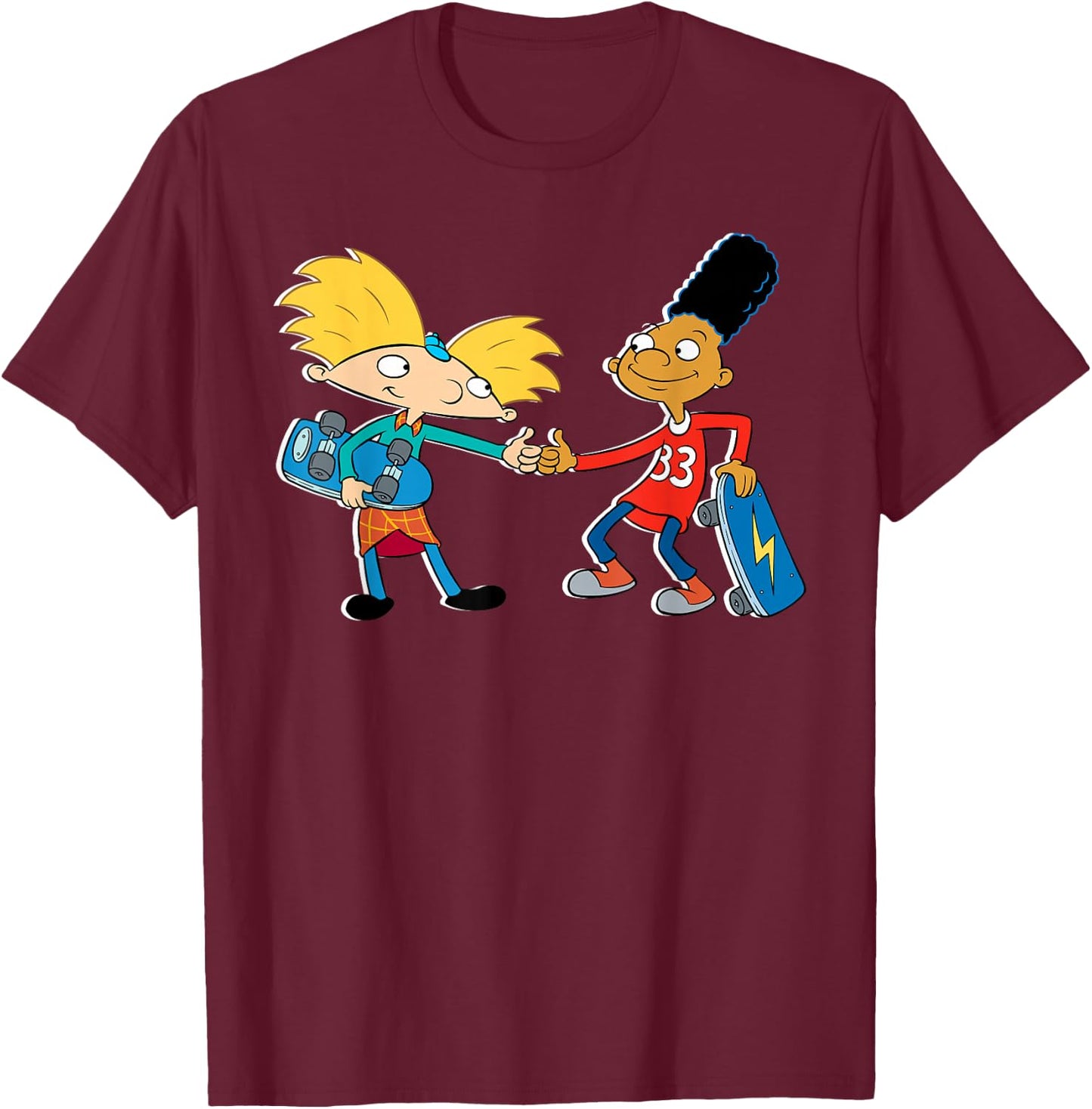 Hey Arnold! - Nick Rewind Hey Arnold! T-Shirt - T-Shirt | Maroon