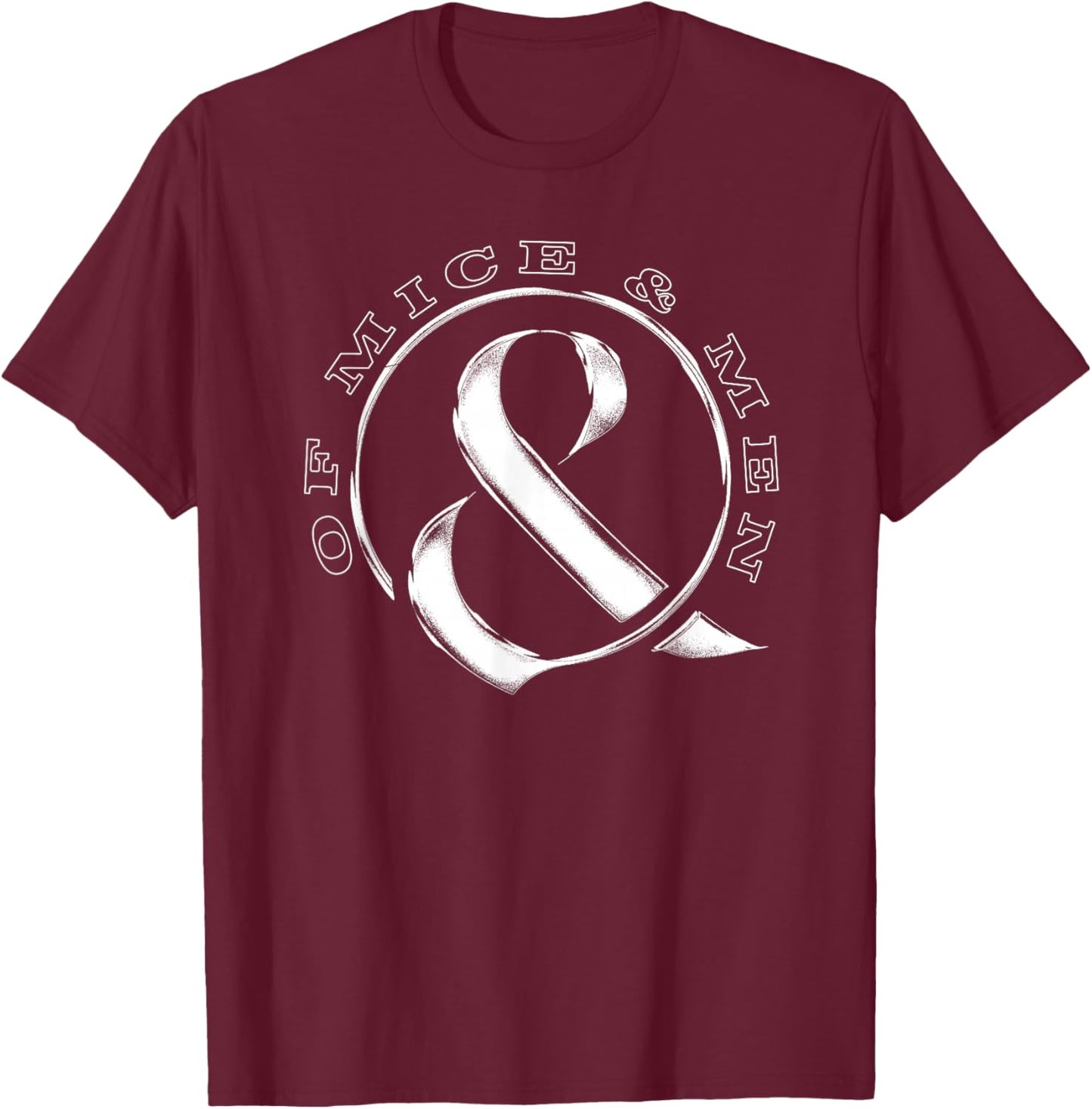 of Mice and Men Classic Ampersand T-Shirt - T-Shirt | Maroon