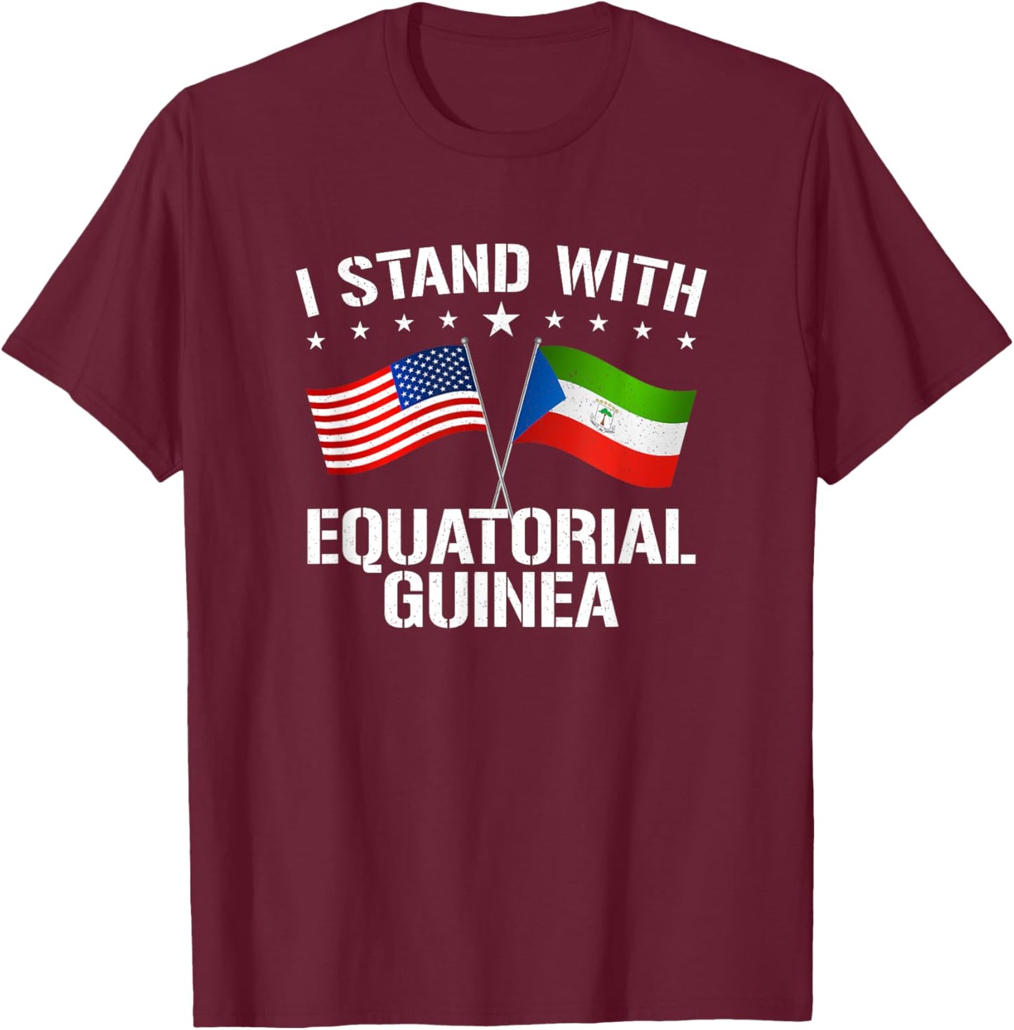 Equatorial Guinea T-Shirt - T-Shirt | Maroon