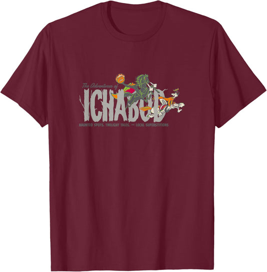 Disney The Legend of Sleepy Hollow Halloween Adventures T-Shirt - T-Shirt | Maroon