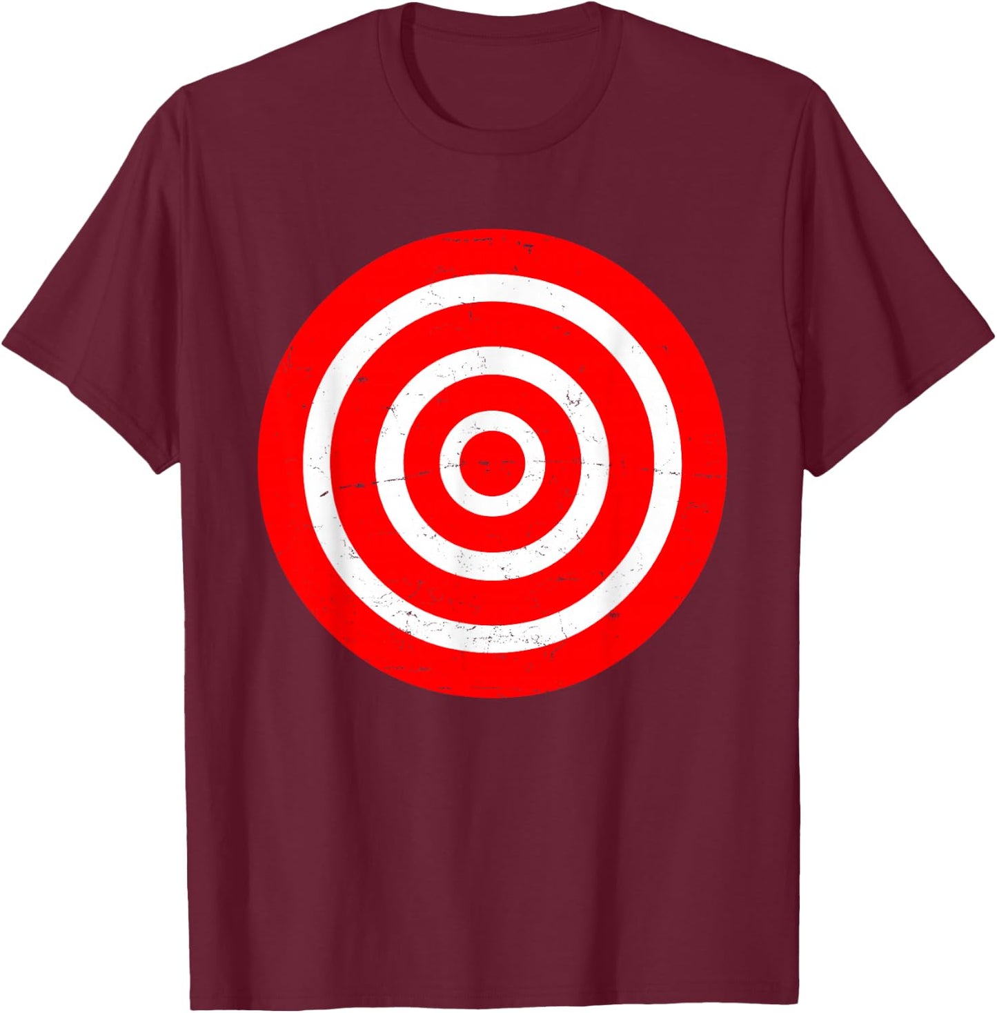Fun Bullseye Target Bulls Eye Prank Gift-Archery Target T-Shirt - T-Shirt | Maroon