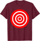 Fun Bullseye Target Bulls Eye Prank Gift-Archery Target T-Shirt - T-Shirt | Maroon