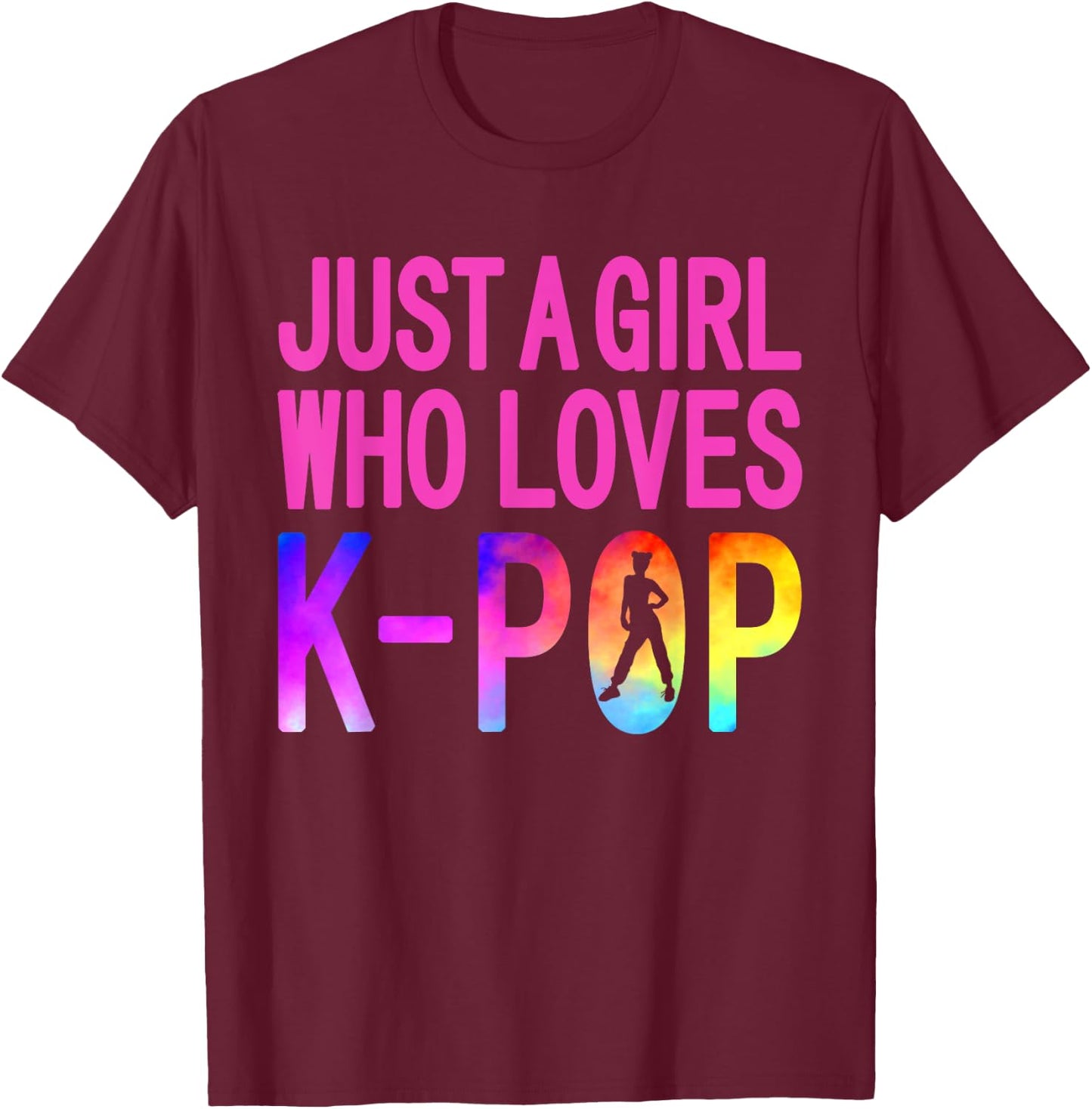 Funny K-Pop Korean Pop Music Lover Fans Boy Band Girls Gifts T-Shirt - T-Shirt | Maroon