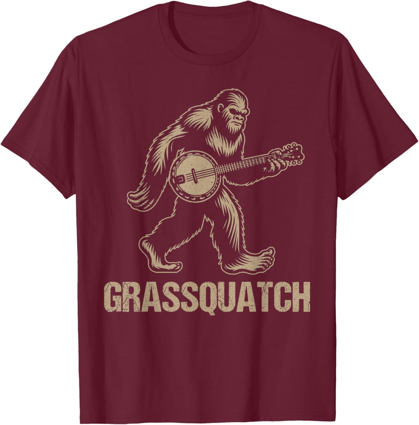 Bluegrass Banjo T-Shirt - T-Shirt | Maroon
