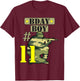 11Th Birthday Boy Camo -Eleven years old -Camouflage T-Shirt - T-Shirt | Maroon