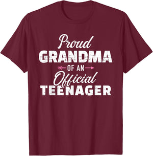 Grandma Teenager 13th Birthday T-Shirt - T-Shirt | Maroon