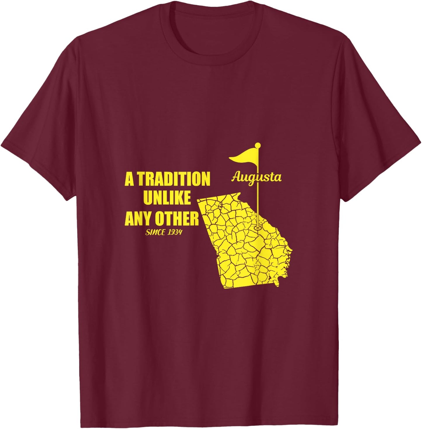 Augusta Georgia Golfing Shirt Golf in April T-Shirt - T-Shirt | Maroon