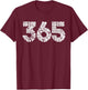 365 Do Not Be Afraid T-Shirt - T-Shirt | Maroon