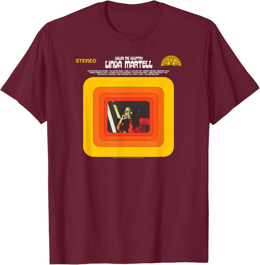 Sun Records X Linda Martell Color Me Country T-Shirt - T-Shirt | Maroon