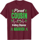 proud Cousin kidney disease warrior awareness ribbon green T-Shirt - T-Shirt | Maroon