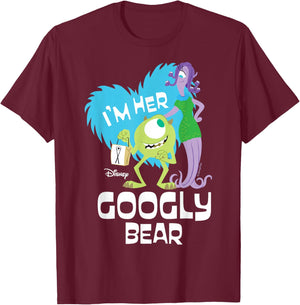 Disney Monsters Inc. - I'm Her Googly Bear T-Shirt - T-Shirt | Maroon
