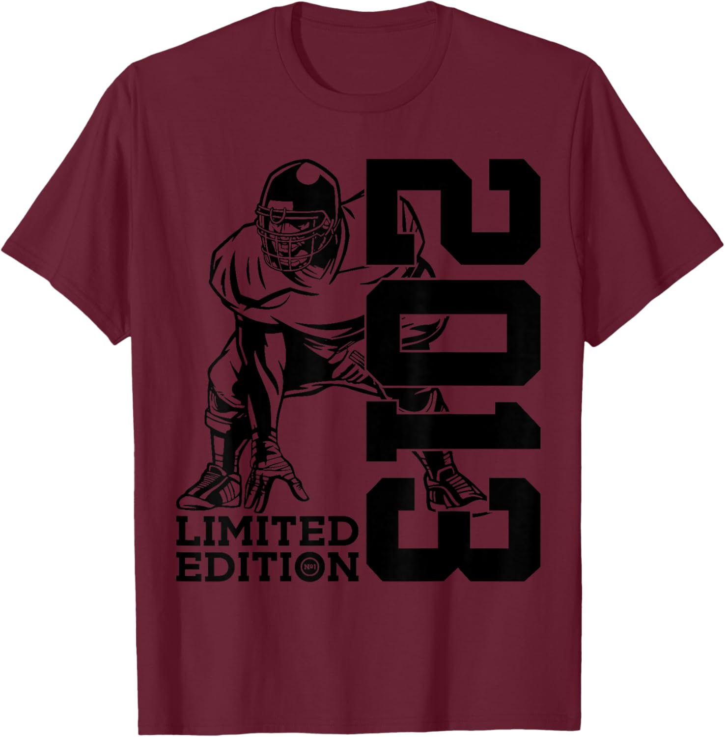 13th BIRTHDAY FOOTBALL LIMITED EDITION 2013 T-Shirt - T-Shirt | Maroon