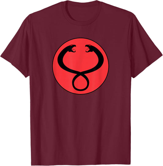 Thundercats Mumm-Ra Snake Heads Logo T-Shirt - T-Shirt | Maroon