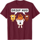 Group Hug S'mores Camping Bonefire Chocolate Marshmallow T-Shirt - T-Shirt | Maroon