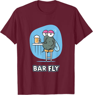Bar Fly T-Shirt - T-Shirt | Maroon