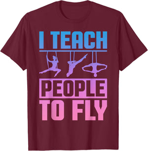 Aerialist Instructor - Aerial Yoga Teacher - Acrobatics Men Women T-Shirt - T-Shirt | Maroon