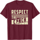 Respect The Conch Funny Conch Shell Music T-Shirt - T-Shirt | Maroon
