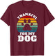 Funny Thanksgiving Dogs Animal Lover Thankful For My Dog T-Shirt - T-Shirt | Maroon