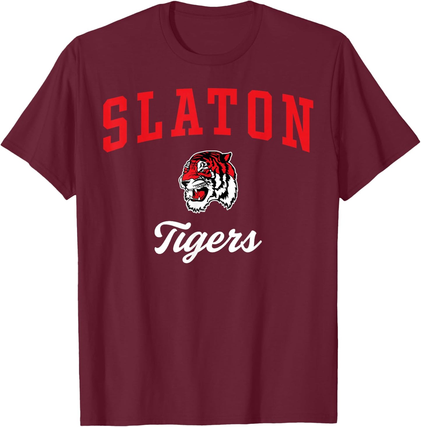 Slaton High School Tigers C3 T-Shirt - T-Shirt | Maroon
