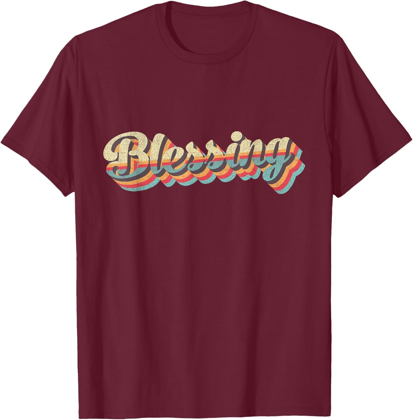 Vintage Blessing in Disguise Funny Halloween Costume Idea T-Shirt - T-Shirt | Maroon