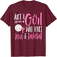 Just a Girl Who Loves Jesus and Basketball Christian Women T-Shirt - T-Shirt | Maroon