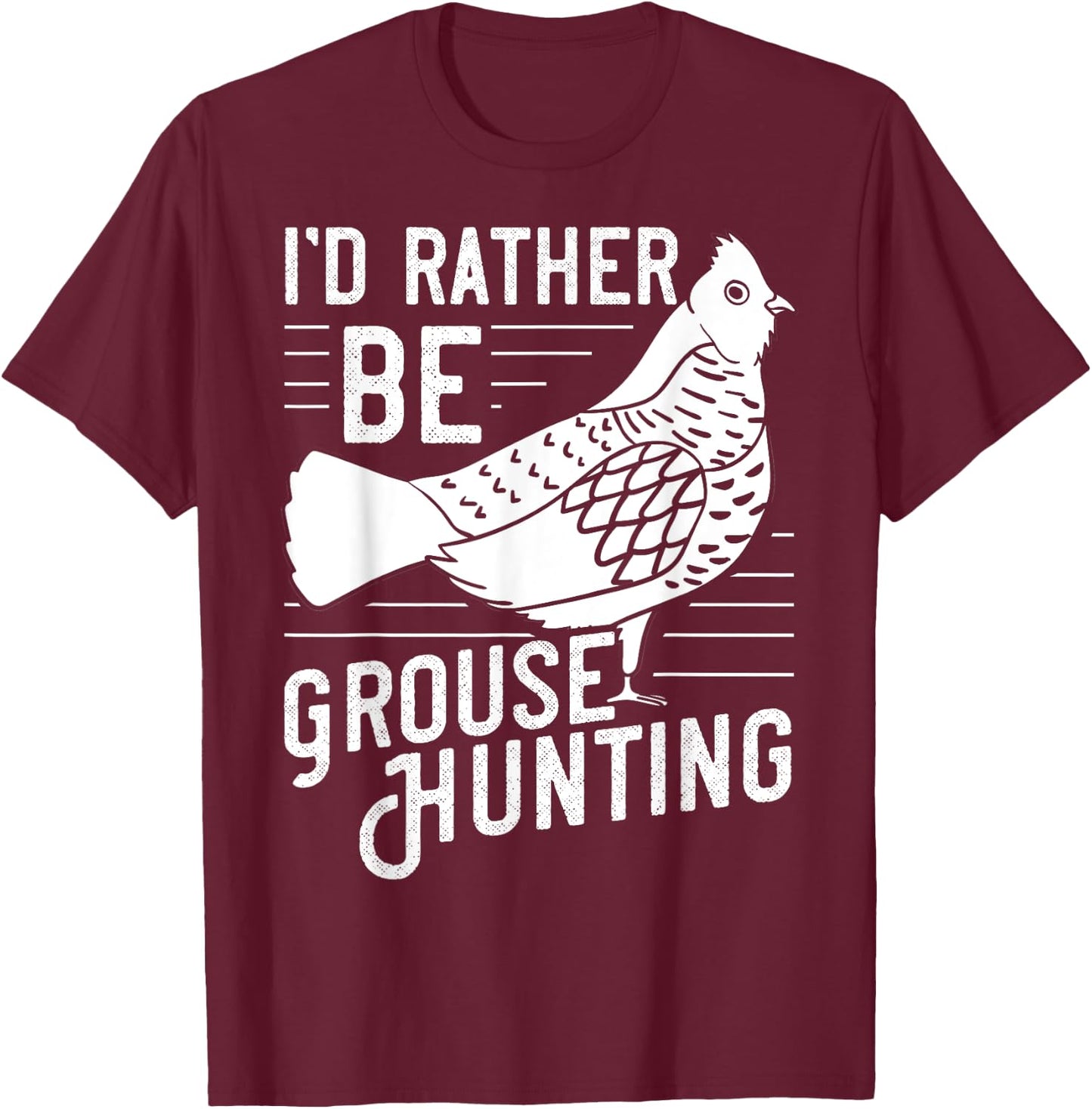 Ruffed Grouse Bird Gift Hunting Spruce Grouse T-Shirt - T-Shirt | Maroon