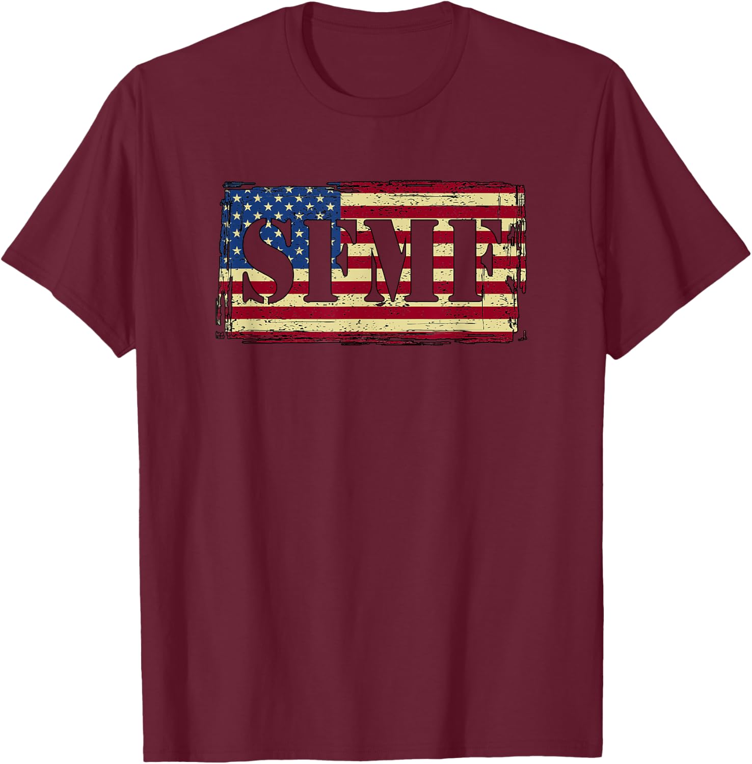 SFMF USA Flag Military Motto Weapon Guns America Women Men T-Shirt - T-Shirt | Maroon