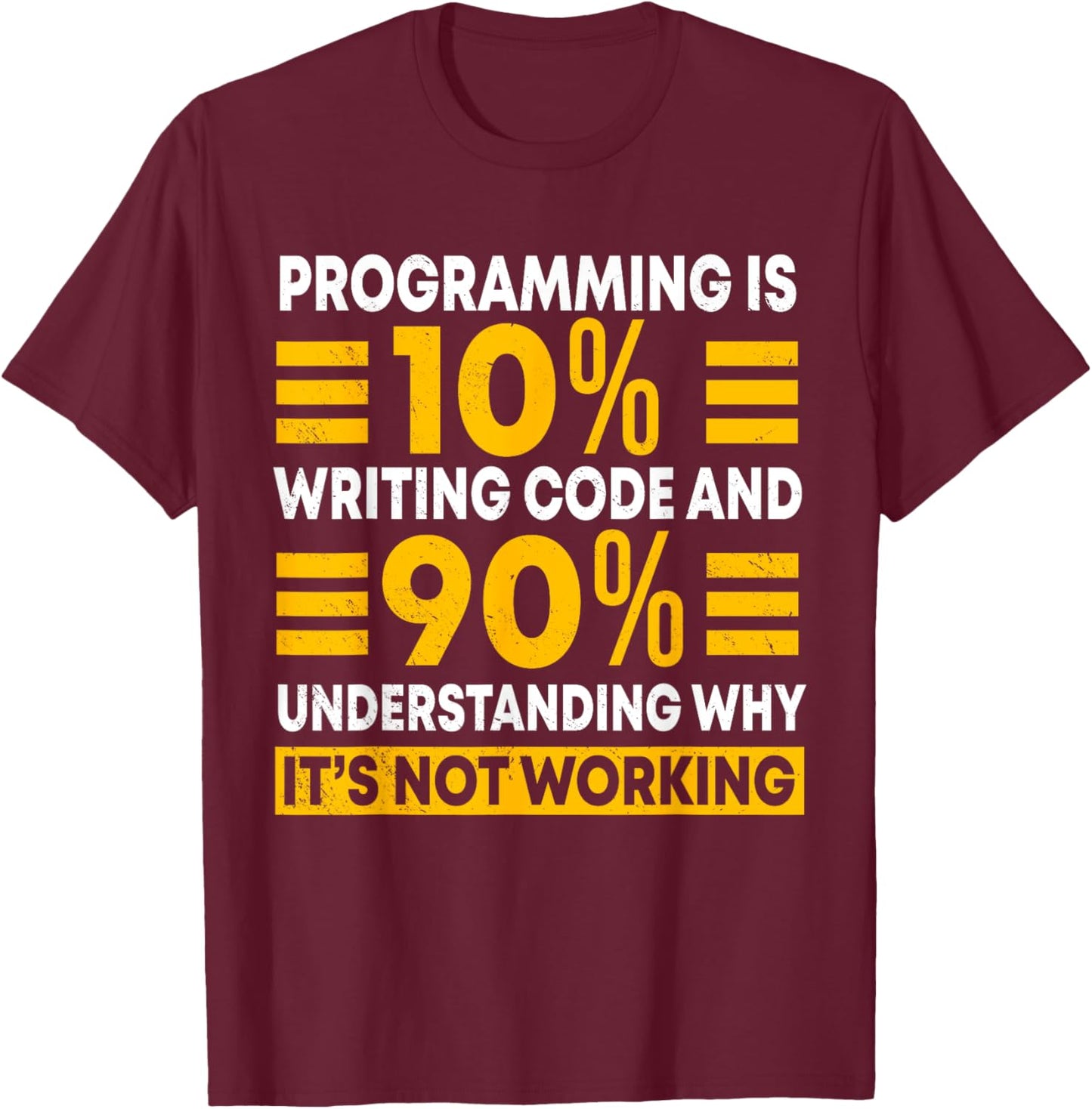 Programmer Software Developer Computer Engineer Coding T-Shirt - T-Shirt | Maroon