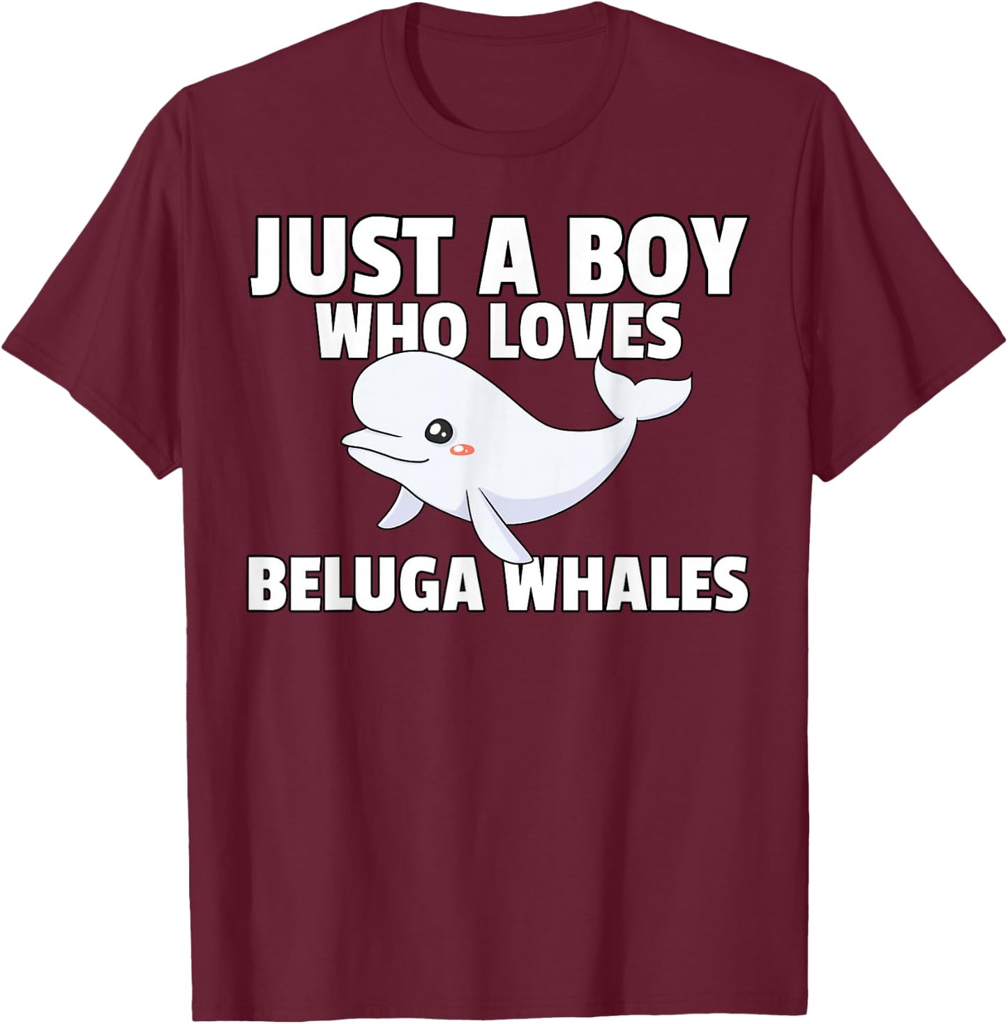 Beluga Whale Gift Baby Beluga Costume T-Shirt - T-Shirt | Maroon