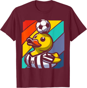 Soccer Rubber Duck T-Shirt - T-Shirt | Maroon