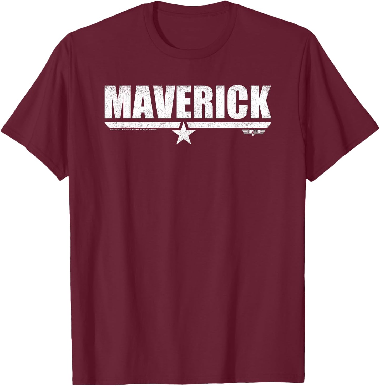 Top Gun Maverick Logo T-Shirt - T-Shirt | Maroon