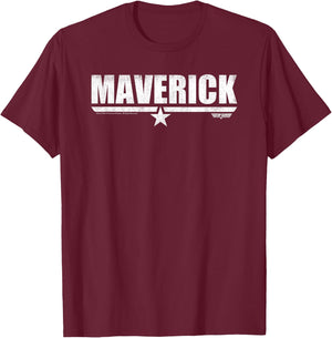 Top Gun Maverick Logo T-Shirt - T-Shirt | Maroon
