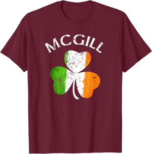 McGill Irish Family Name T-Shirt - T-Shirt | Maroon