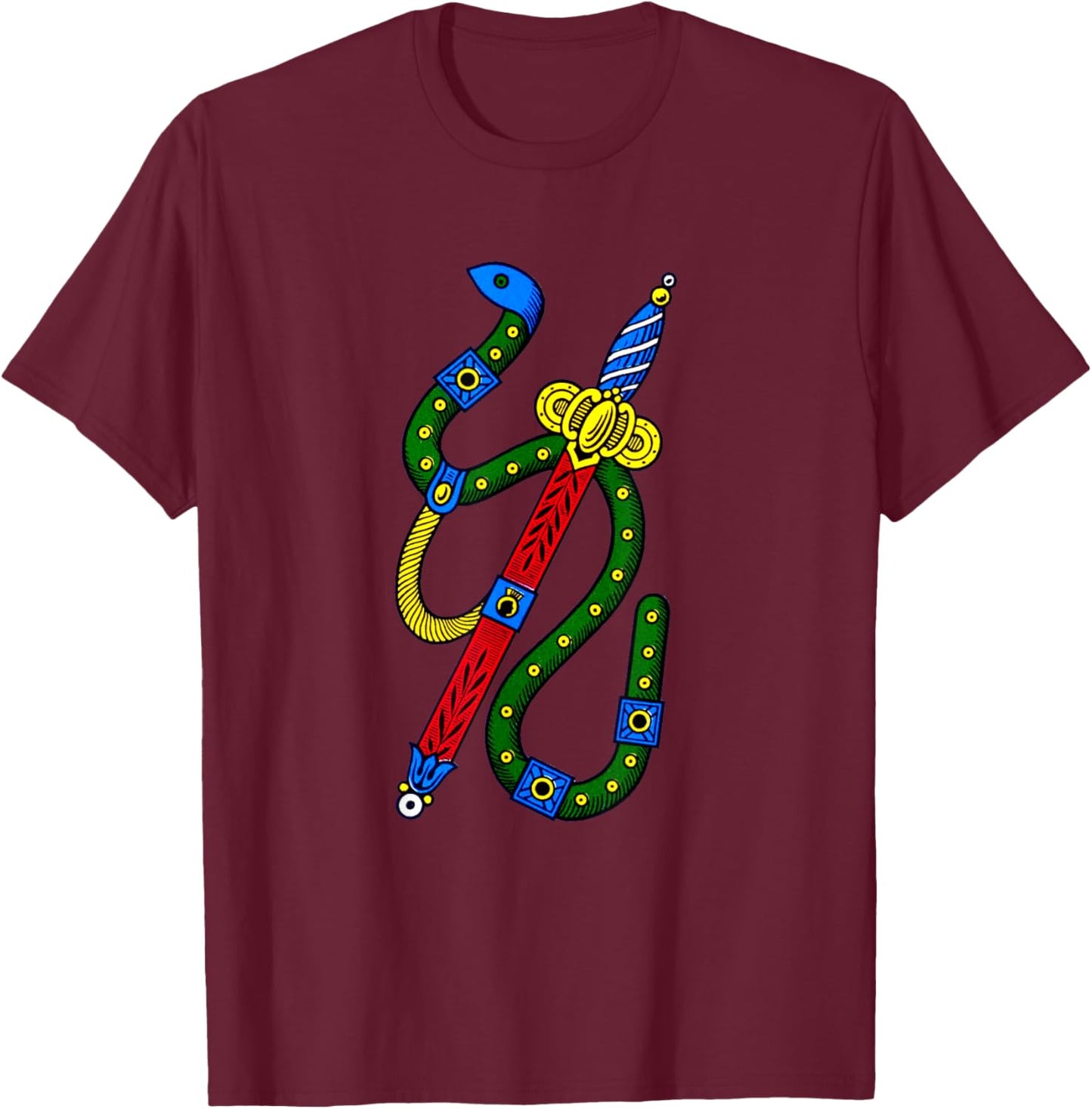 Ace of Swords [Carte Neapolitane] The Italian playing cards T-Shirt - T-Shirt | Maroon