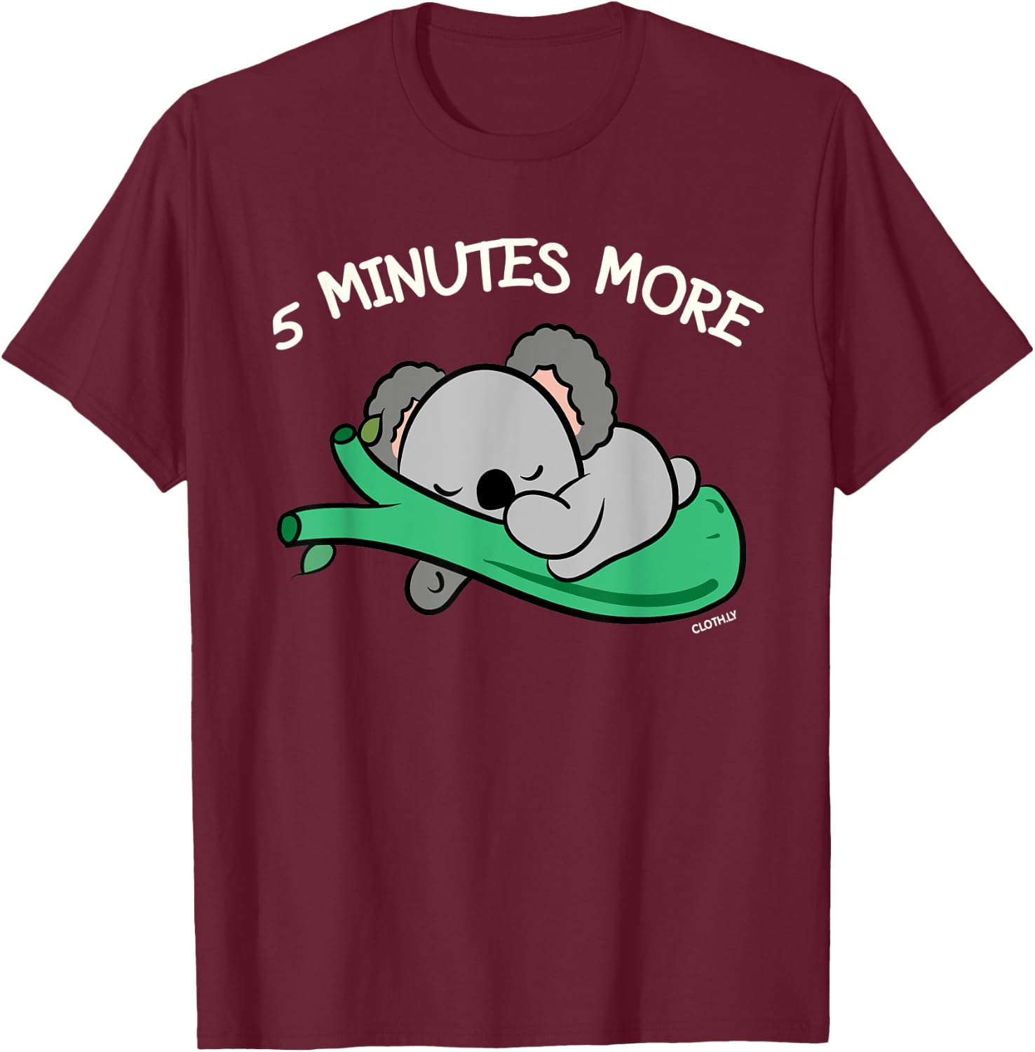 5 Minutes more Koala Bear Gift Australia Koalas T-Shirt - T-Shirt | Maroon