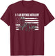 1-7 ADA 108th Air Defense Artillery Brigade T-Shirt - T-Shirt | Maroon