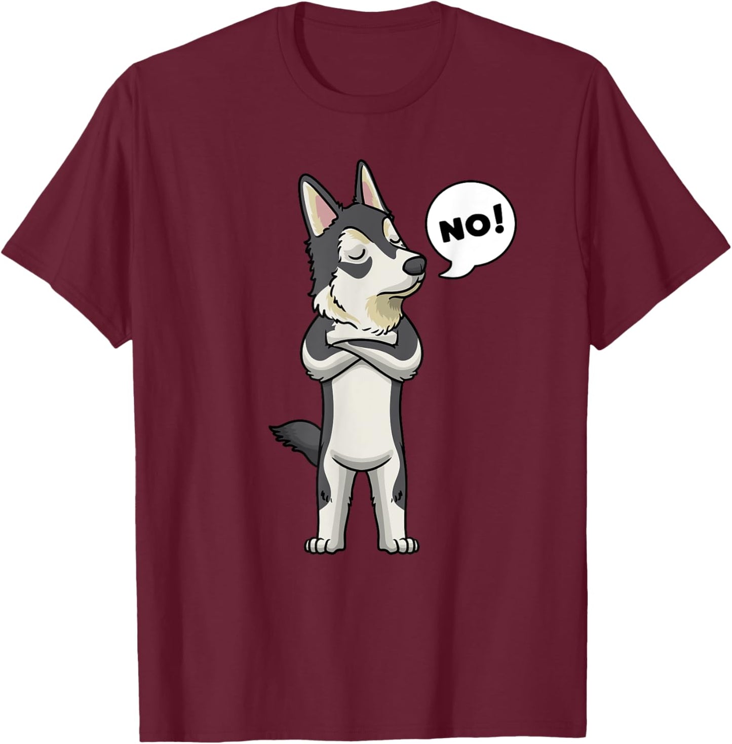 Stubborn Gerberian Shepsky Dog Men Women Girls Kids T-Shirt - T-Shirt | Maroon
