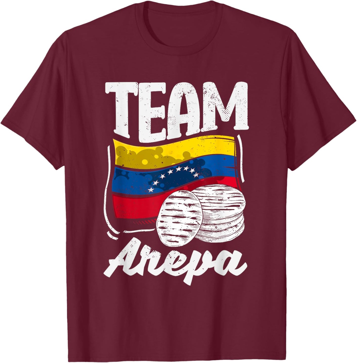 Arepa Gifts Women Colombia Venezuela Arepas Quote Funny Colombian Venezuelan Food T-Shirt - T-Shirt | Maroon