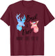 Buck Or Doe Mommy Loves You So Gender Reveal Shirt Boho Mom T-Shirt - T-Shirt | Maroon