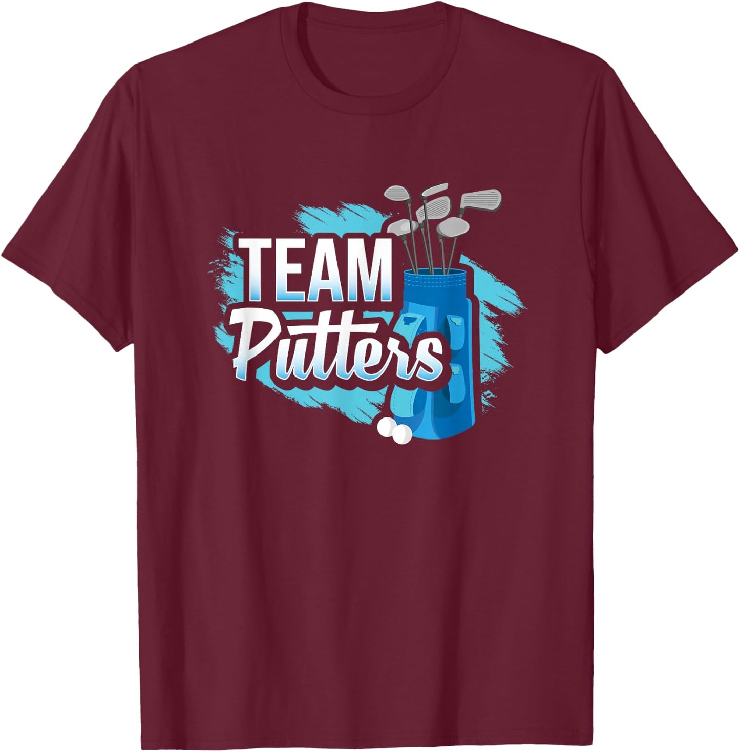 Putters Or Pearls Gender Reveal Party Baby Shower Decoration T-Shirt - T-Shirt | Maroon