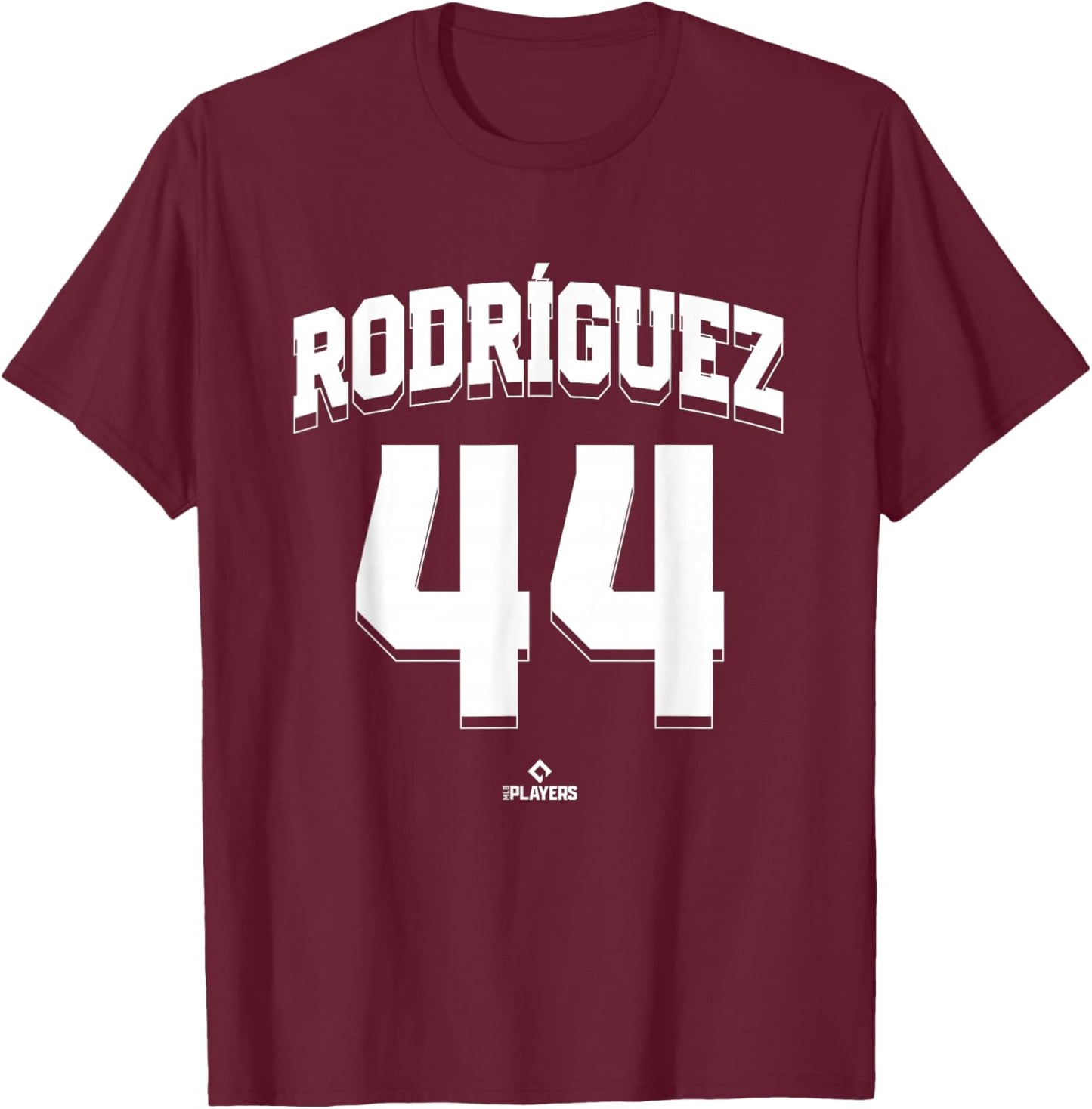 Julio Rodriguez 44 Seattle MLBPA T-Shirt - T-Shirt | Maroon