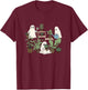 Cute Ghost Plant Lady Halloween Spooky Gardener Gift T-Shirt - T-Shirt | Maroon