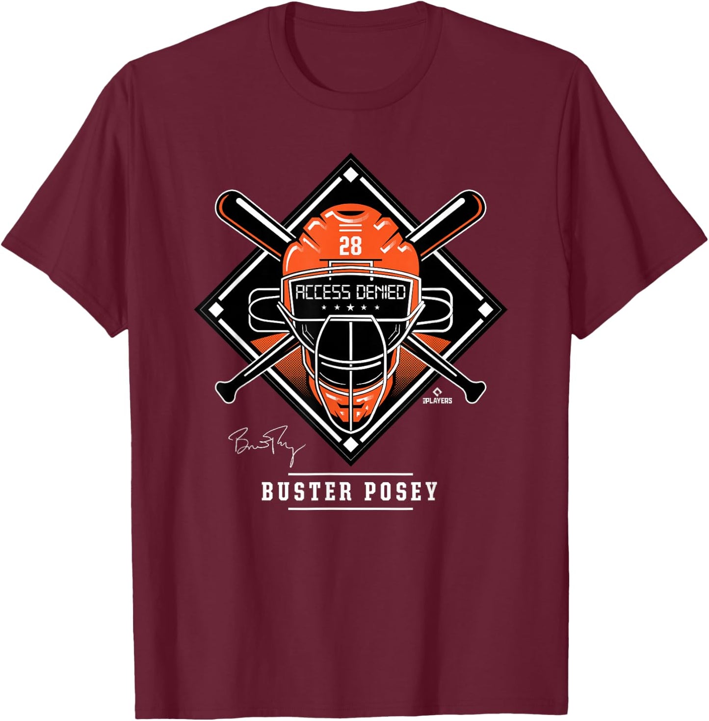 Access Denied Buster Posey T-Shirt - T-Shirt | Maroon