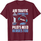 Air Traffic Controller Shirt Funny Air Traffic Controller T-Shirt - T-Shirt | Maroon