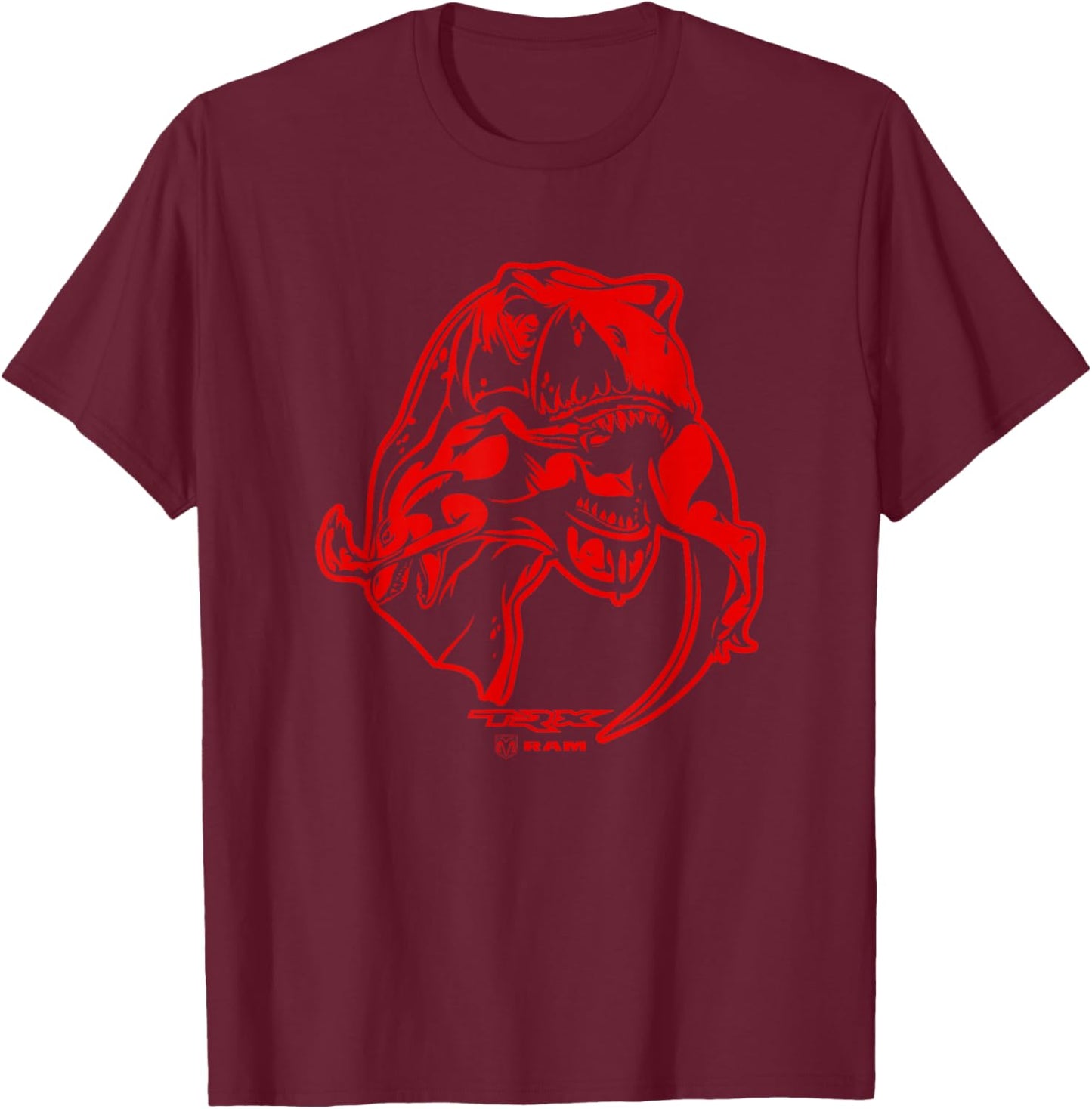 RAM Trucks TRX T-Rex (Red/Black) T-Shirt - T-Shirt | Maroon